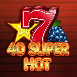 40 Super Hot slot logo by Amusnet Interactive at Fridayroll Casino