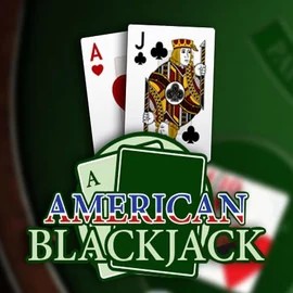 American Blackjack logo by Habanero at Fridayroll Casino