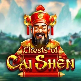 Chests of Cai Shen online game logo by Pragmatic Play on fridayrollscasino.com