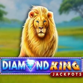 Diamond King Jackpots logo by SpinPlay Games at Fridayroll Casino