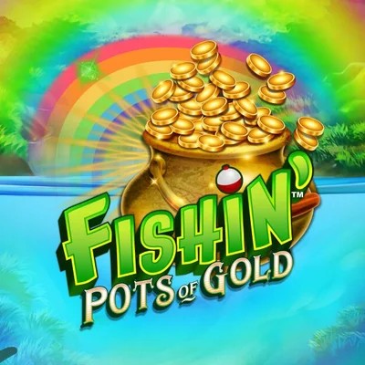 Fishin Pots Of Gold logo by Gameburger Studios Fridayroll Casino