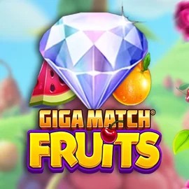 Giga Match Fruits online game logo by RubyPlay on fridayrollscasino.com