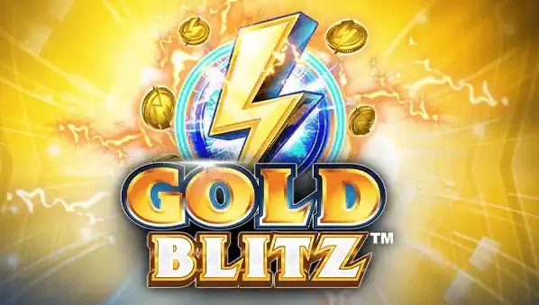 Gold Blitz slot logo by Fortune Factory Studios at Fridayroll Casino