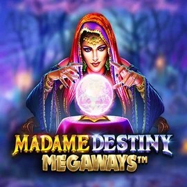Madame Destiny Megaways casino game by Pragmatic Play – featured logo at Fridayroll Casino