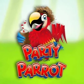 Party Parrot slot logo by Rival at Fridayroll Casino