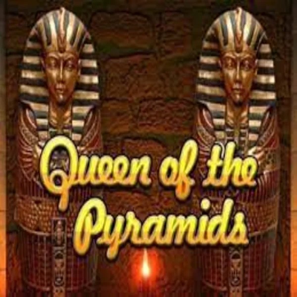 Queen of the Pyramids online game logo by Playtech on fridayrollscasino.com