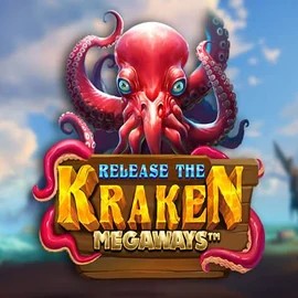 Release the Kraken Megaways slot logo by Pragmatic Play at Fridayroll Casino