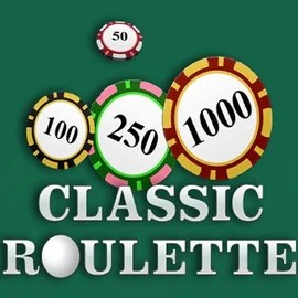 Roulette slot logo by OneTouch Games at Fridayroll Casino