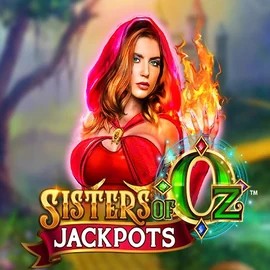 Sisters Of Oz Jackpots slot logo by Triple Edge Studios at Fridayroll Casino