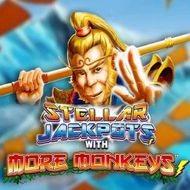 Official Jackpots logo: Stellar Jackpots with More Monkeys by Lightning Box Game at Fridayroll Casino