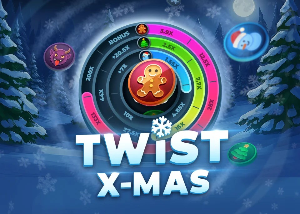 Twist X-mas logo by InOut Fridayroll Casino